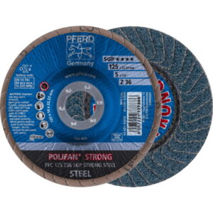 Lapelinis šlifavimo diskas SGP STRONG STEEL 125mm Z36 PFC, Pferd