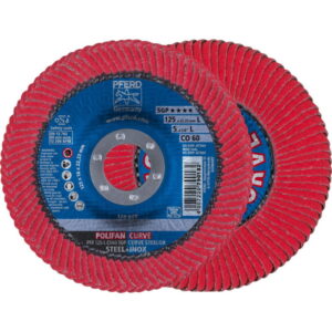 Lapelinis šlifavimo diskas SGP CURVE STEELOX PFR 125mm CO60 125mm CO60 L PFR, Pferd
