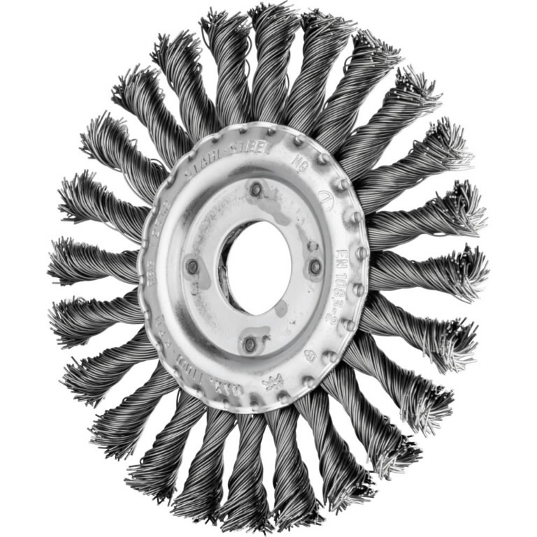 Diskinis vielinis šepetys RBG Steel, 10vnt pakuotėje 125x12x 125x12x22,2mm 0,5mm, Pferd Diskinis vielinis šepetys RBG Steel, 10vnt pakuotėje 125x12x 125x12x22,2mm 0,5mm, Pferd