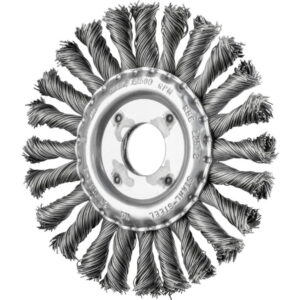 Diskinis vielinis šepetys RBG CT Steel 125x12/22,23mm 0,5mm, Pferd