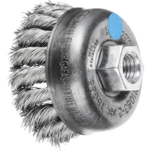 Gaubtas vielinis šepetys TBG Inox, 5vnt pakuotėje 65x20/M14 65x20/M14 0,35mm, Pferd