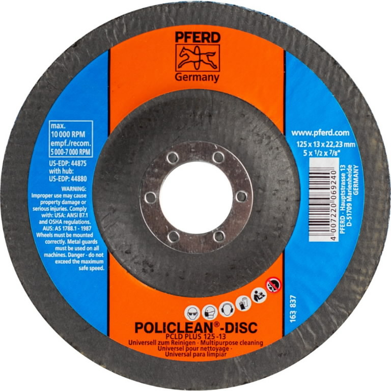 Diskas valymo Policlean PCLD Plus 125×13/22mm, Pferd Diskas valymo Policlean PCLD Plus 125x13/22mm, Pferd - Image 3