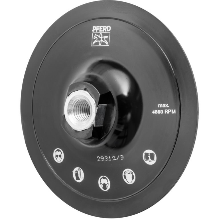 Padukas su velcro KRH Velcro (Hookit) 125mm M14, Pferd Padukas su velcro KRH Velcro (Hookit) 125mm M14, Pferd