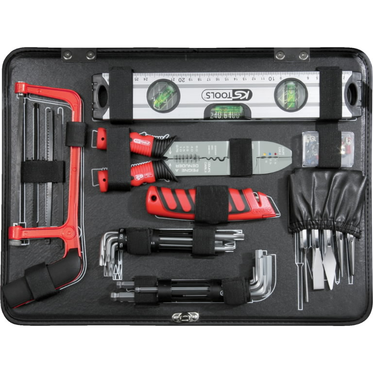 Universalus įrankių komplektas 1/4″+1/2″ 127 vnt, KS Tools Universalus įrankių komplektas 1/4"+1/2" 127 vnt, KS Tools