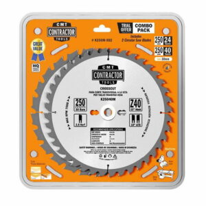Pjovimo diskų rinkinys, 3vnt 160x2,2/20mm Z24/40 15°/10°, CMT