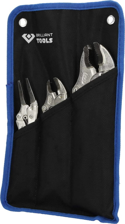 Užspaudėjų rinkinys. 3 vnt., Brilliant Tools Užspaudėjų rinkinys. 3 vnt., Brilliant Tools