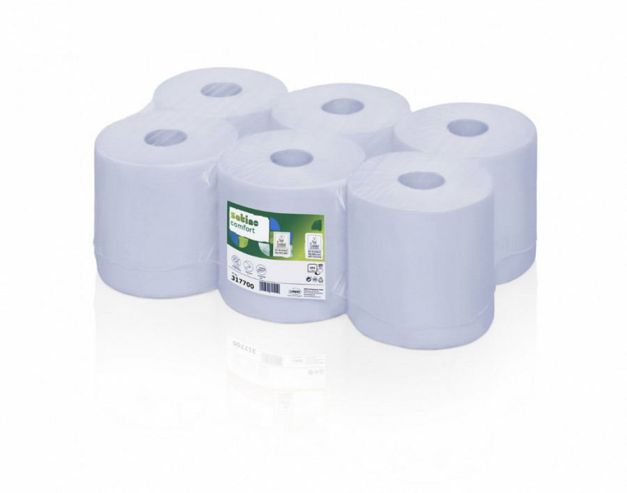 Popieriniai rankšluosčiai Comfort 6 x 150 m, 2 sluoksnių, tr, Satino by WEPA Popieriniai rankšluosčiai Comfort 6 x 150 m, 2 sluoksnių, tr, Satino by WEPA