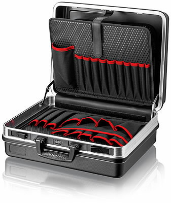 Įrankių lagaminas Basic su aliuminio rėmu, Knipex Įrankių lagaminas Basic su aliuminio rėmu, Knipex