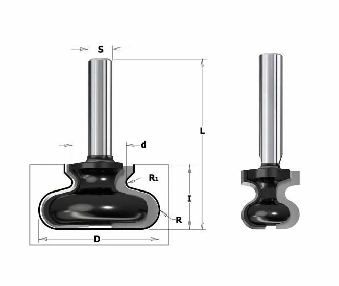 Freza S=8mm, D=19,05mm, CMT Freza S=8mm, D=19,05mm, CMT - Image 3