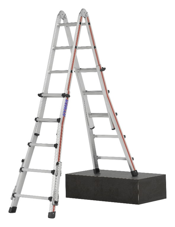 Teleskopinės kopėčios 4×5 pakopos 2.90-5.14m 4142, Hymer Teleskopinės kopėčios 4x5 pakopos 2.90-5.14m 4142, Hymer - Image 4