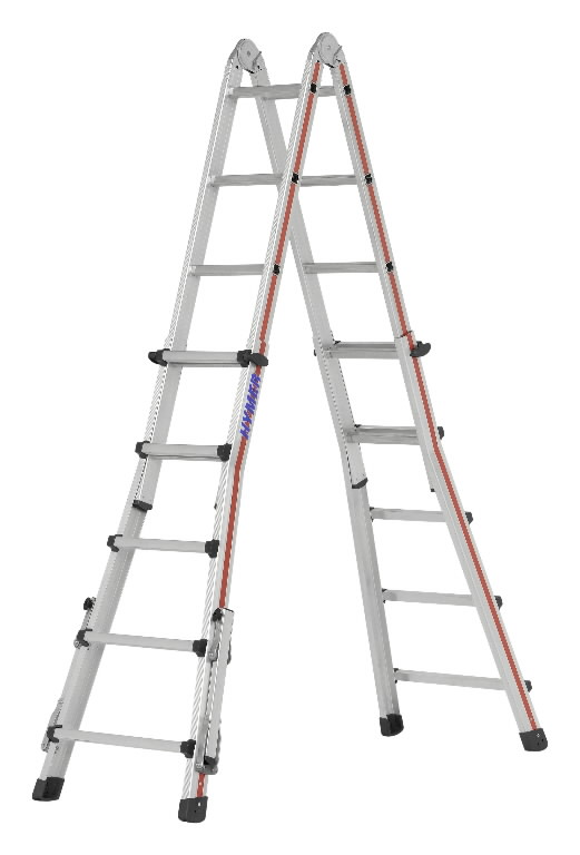 Teleskopinės kopėčios 4×5 pakopos 2.90-5.14m 4142, Hymer Teleskopinės kopėčios 4x5 pakopos 2.90-5.14m 4142, Hymer - Image 3