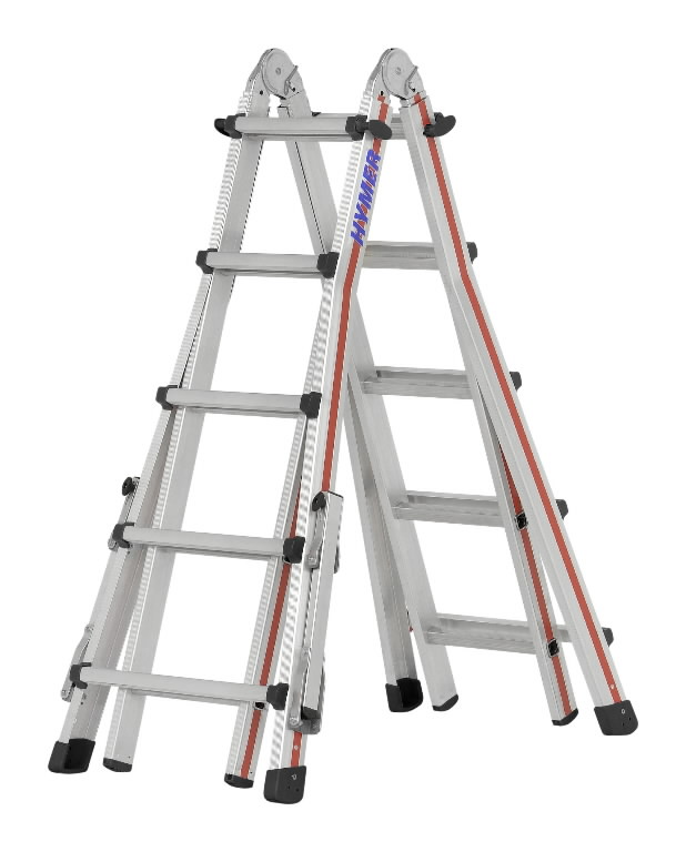 Teleskopinės kopėčios 4×5 pakopos 2.90-5.14m 4142, Hymer Teleskopinės kopėčios 4x5 pakopos 2.90-5.14m 4142, Hymer - Image 2