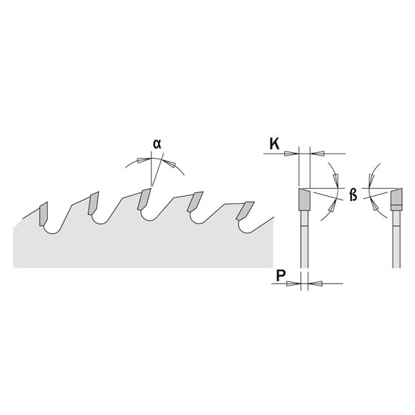 Diskas pjovimo 216×2,8x30mm Z80 a-5° Neg. ß15° ATB, CMT Diskas pjovimo 216x2,8x30mm Z80 a-5° Neg. ß15° ATB, CMT - Image 3