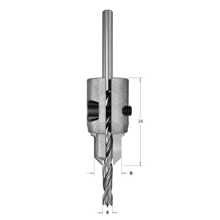Įgilinimo grąžtas D=3-7 RH, CMT Įgilinimo grąžtas D=3-7 RH, CMT