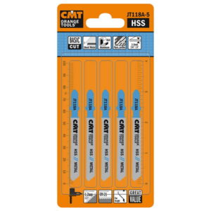 Pjūkleliai siaurapjūkliams 50x1,2mm Z21TPI HSS 5vnt. metalas, CMT