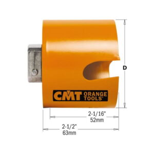 Gręžimo karūna medžiui/plastikui HW H=52 D=40 RH, CMT