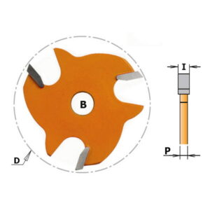 Griovelių freza Z3 TCT F=8 D=47.6X3, CMT