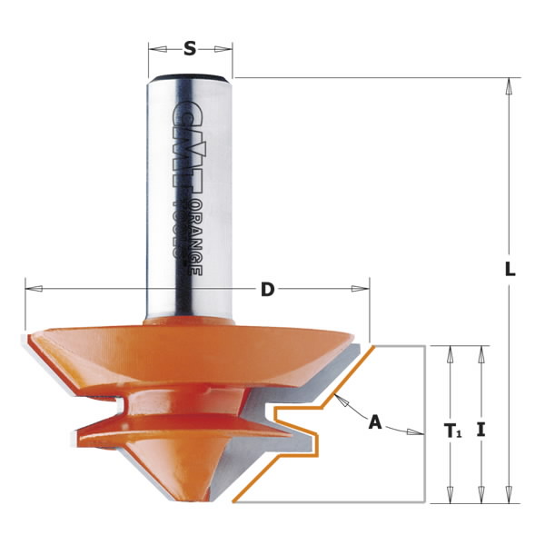 Freza 45* HM S=12 D=50.8×22.2, CMT Freza 45* HM S=12 D=50.8x22.2, CMT