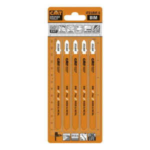 Pjūklelis siaurapjūklio medžiui and metal BiM, 5vnt pakuotėj 132x1.7-2.6x10-15TPI, CMT