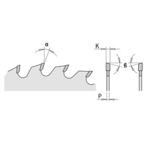 Pjovimo diskas medžiui 235x2.8/1,8x30mm Z36 a=15° b=15° ATB, CMT