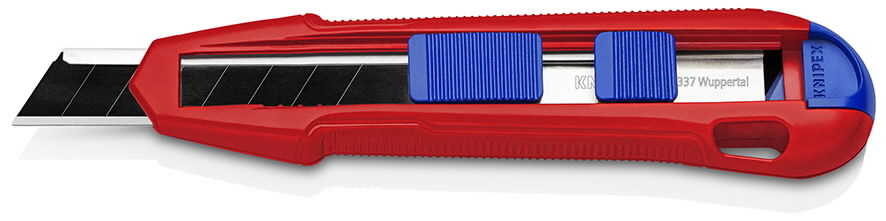 Peilis laužoma geležte18mm su ašmenų stabilizatoriumi, Cutix, Knipex Peilis laužoma geležte18mm su ašmenų stabilizatoriumi, Cutix, Knipex - Image 2