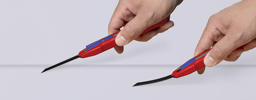 Peilis laužoma geležte18mm su ašmenų stabilizatoriumi, Cutix, Knipex Peilis laužoma geležte18mm su ašmenų stabilizatoriumi, Cutix, Knipex - Image 3