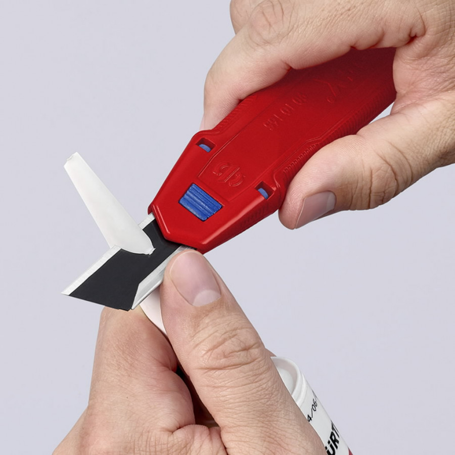 Peilis laužoma geležte18mm su ašmenų stabilizatoriumi, Cutix, Knipex Peilis laužoma geležte18mm su ašmenų stabilizatoriumi, Cutix, Knipex - Image 6