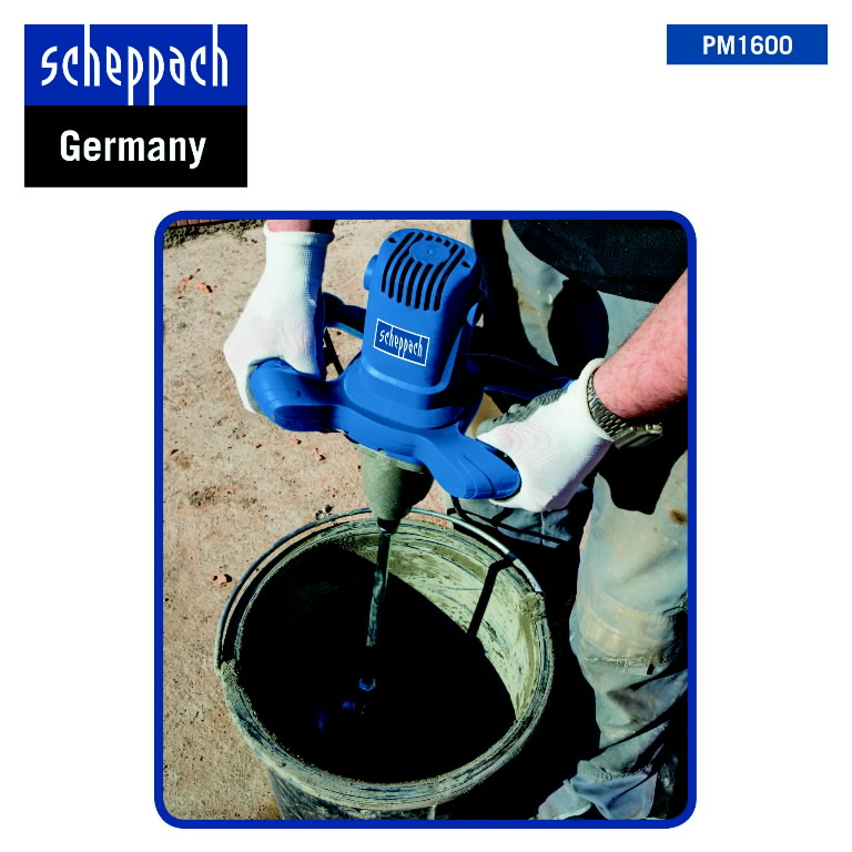 Elektrinė maišyklė PM1600 du greičiai, Scheppach Elektrinė maišyklė PM1600 du greičiai, Scheppach - Image 4