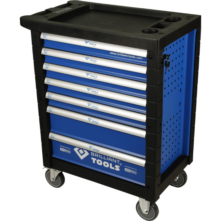 Tool cabinet with 7 drawers, empty, black, Brilliant Tools Tool cabinet with 7 drawers, empty, black, Brilliant Tools - Image 8