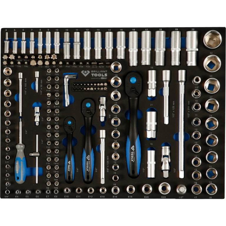 Įrankių vežimėlis 7 stalčių su 473 įrankiais, Brilliant Tools Įrankių vežimėlis 7 stalčių su 473 įrankiais, Brilliant Tools - Image 17