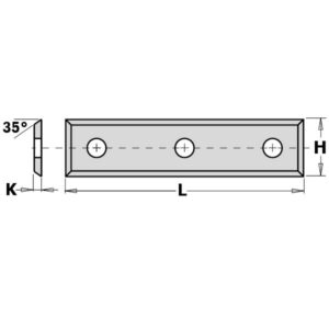 Peilis HWM 49.5X9X1.5, CMT
