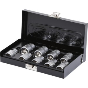 Galvučių komplektas 1/2'' Torx E10-E24 9vnt., KS Tools