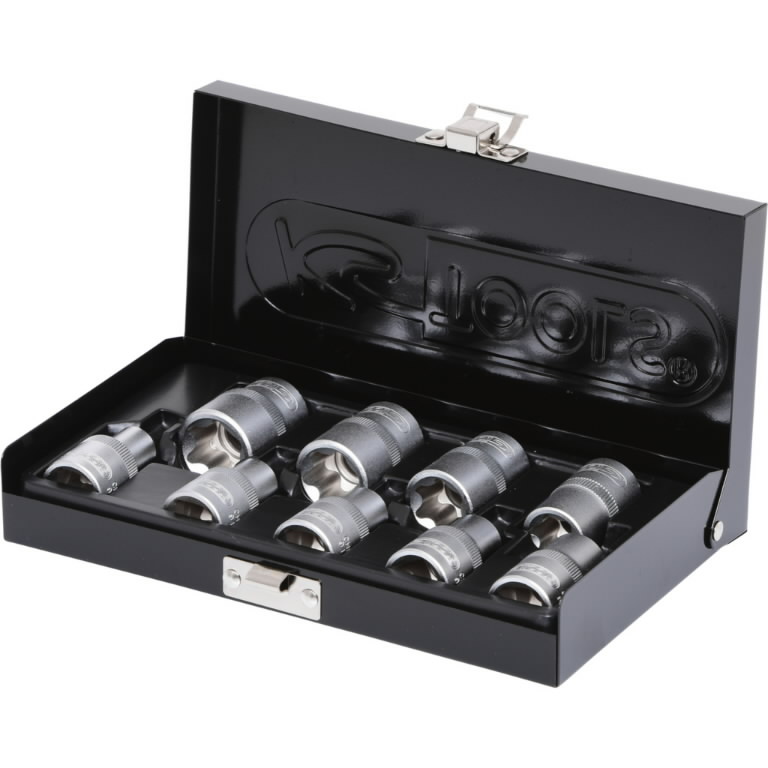 Galvučių komplektas 1/2” Torx E10-E24 9vnt., KS Tools Galvučių komplektas 1/2'' Torx E10-E24 9vnt., KS Tools