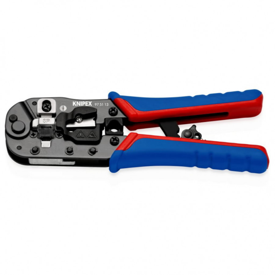 Laidų antgalių užspaudimo replės RJ45 kištukams, Knipex Laidų antgalių užspaudimo replės RJ45 kištukams, Knipex - Image 3