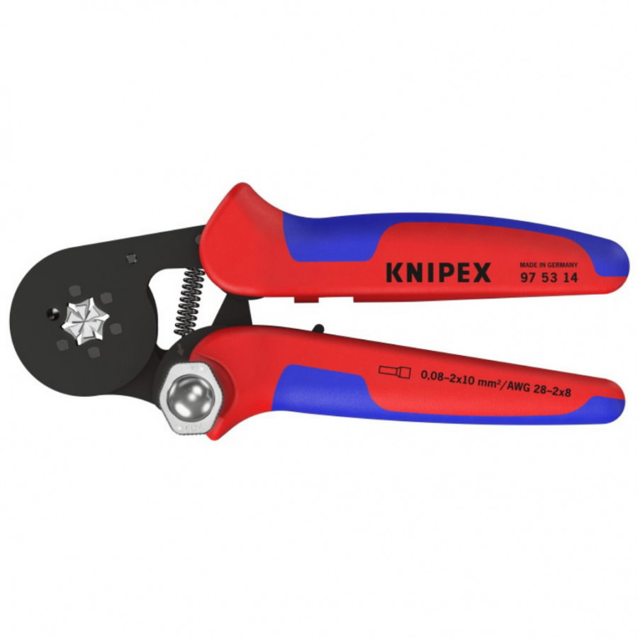 Laidų antgalių užspaudimo replės 0.08-16mm², 6-kant, Knipex Laidų antgalių užspaudimo replės 0.08-16mm², 6-kant, Knipex - Image 2
