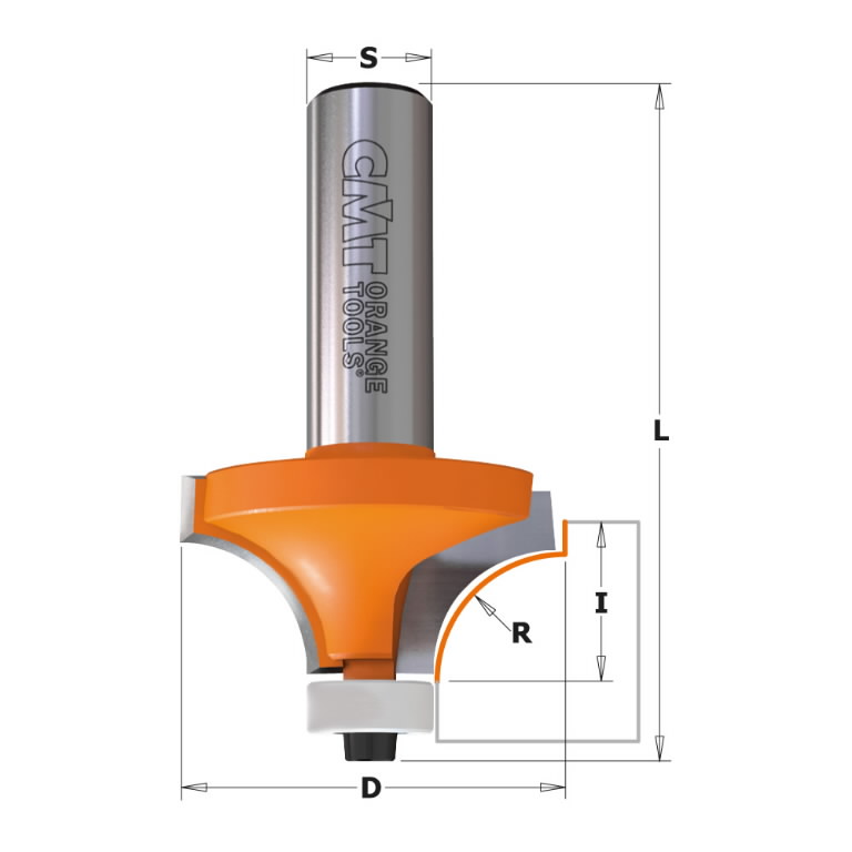 Freza HW R=3 D=18,7 I=12,7 L=52,5 S=8, CMT Freza HW R=3 D=18,7 I=12,7 L=52,5 S=8, CMT - Image 2