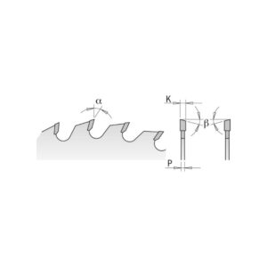 Diskas pjovimo medienai Industrial Line 300x3,2/2,2x30 Z48 a=15° b=10° ATB, CMT