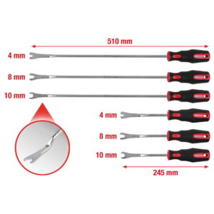 Spaustukų nuėmimo komplektas, 6 vnt, KS Tools