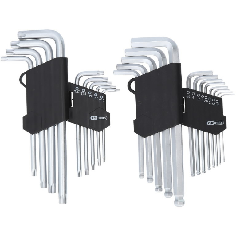 L-raktų šešiakampių ir Torx komplektas, 22 vnt. 22 osa, KS Tools L-raktų šešiakampių ir Torx komplektas, 22 vnt. 22 osa, KS Tools - Image 3