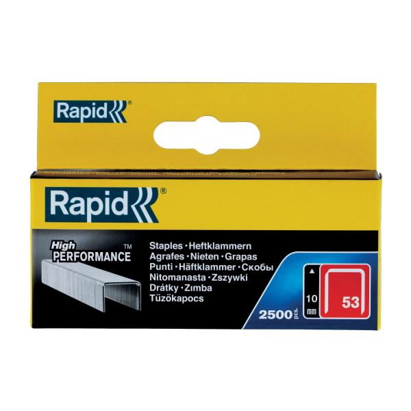 Kabės, 2500 vnt, cinkuotos, 11,4×0,75mm 53/10, Rapid Kabės, 2500 vnt, cinkuotos, 11,4x0,75mm 53/10, Rapid - Image 3
