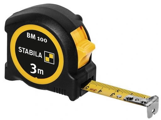 Ruletė II klasė BM 100 3m x 16 mm, Stabila Ruletė II klasė BM 100 3m x 16 mm, Stabila