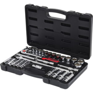 1/2" CHROME+ galinių raktų komplektas, coliniai dydžiai 30pcs, KS Tools