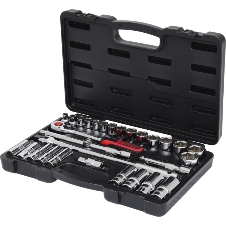 1/2″ CHROME+ galinių raktų komplektas, coliniai dydžiai 30pcs, KS Tools 1/2" CHROME+ galinių raktų komplektas, coliniai dydžiai 30pcs, KS Tools