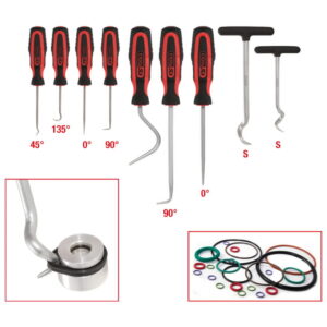 Kablių ir smaigų komplektas 9vnt, KS Tools