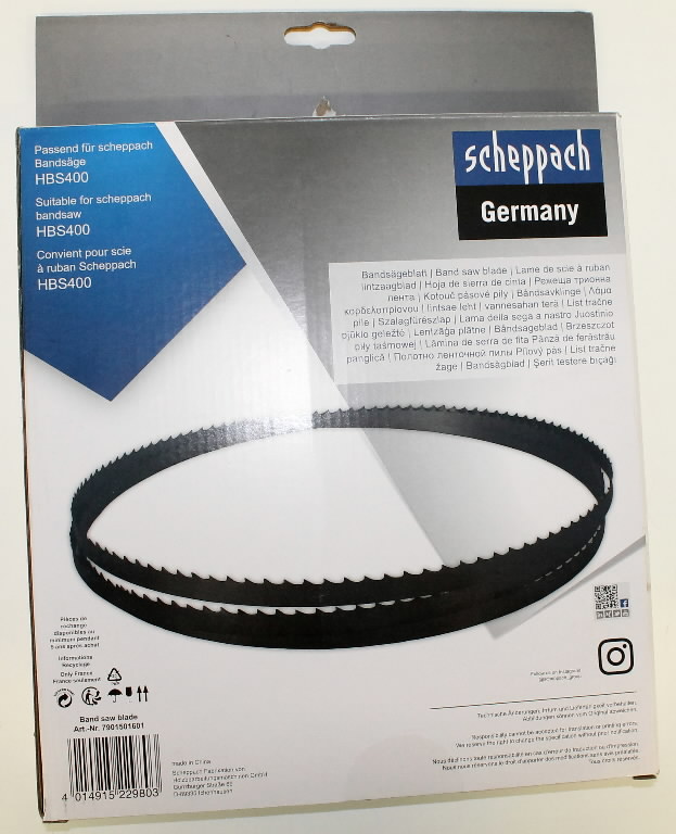 Pjovimo juosta medienai HBS300/HBS400 2240x13x0.5mm Z4, Scheppach Pjovimo juosta medienai HBS300/HBS400 2240x13x0.5mm Z4, Scheppach