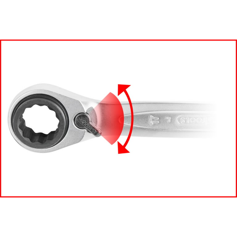 Dvigubas žiedinis terkšlinis raktas su reversu 10x19mm-13×17, KS Tools Dvigubas žiedinis terkšlinis raktas su reversu 10x19mm-13x17, KS Tools - Image 4