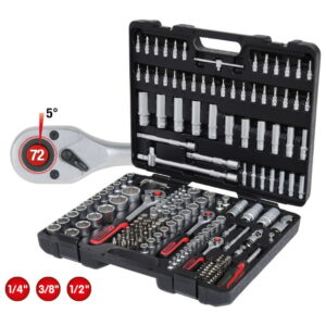 Įrankių rinkinys 1/4+3/8+1/2'' 179 vnt, KS Tools