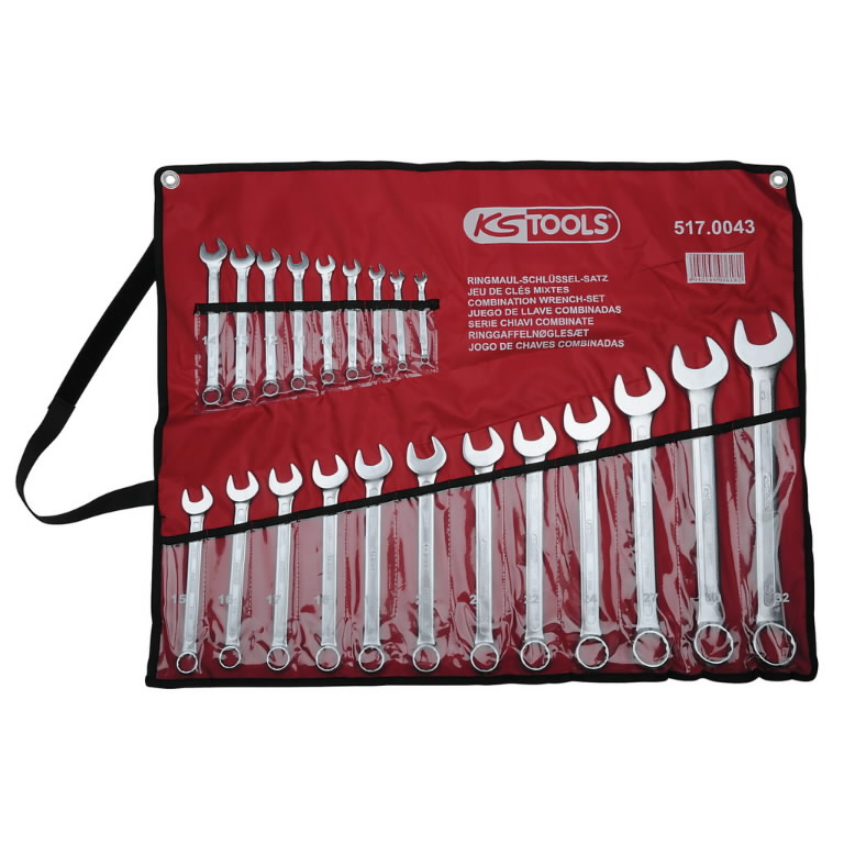 Kombinuotų raktų komplektas 6-32mm 21vnt. su dėklu, KS Tools Kombinuotų raktų komplektas 6-32mm 21vnt. su dėklu, KS Tools - Image 2