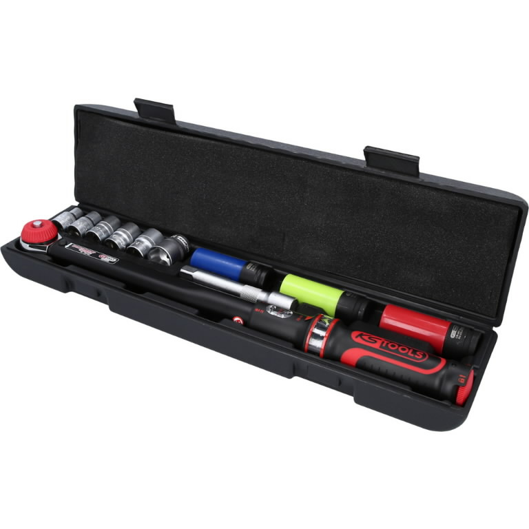 Dinamometrinis raktas, komplektas ERGOTORQUE 1/2´´ 20-200Nm, KS Tools Dinamometrinis raktas, komplektas ERGOTORQUE 1/2´´ 20-200Nm, KS Tools - Image 2