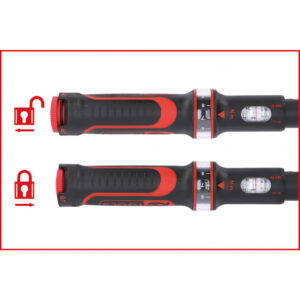 Dinamometrinis raktas, komplektas ERGOTORQUE 1/2´´ 20-200Nm, KS Tools